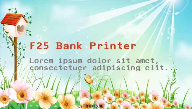 F25 Bank Printer example